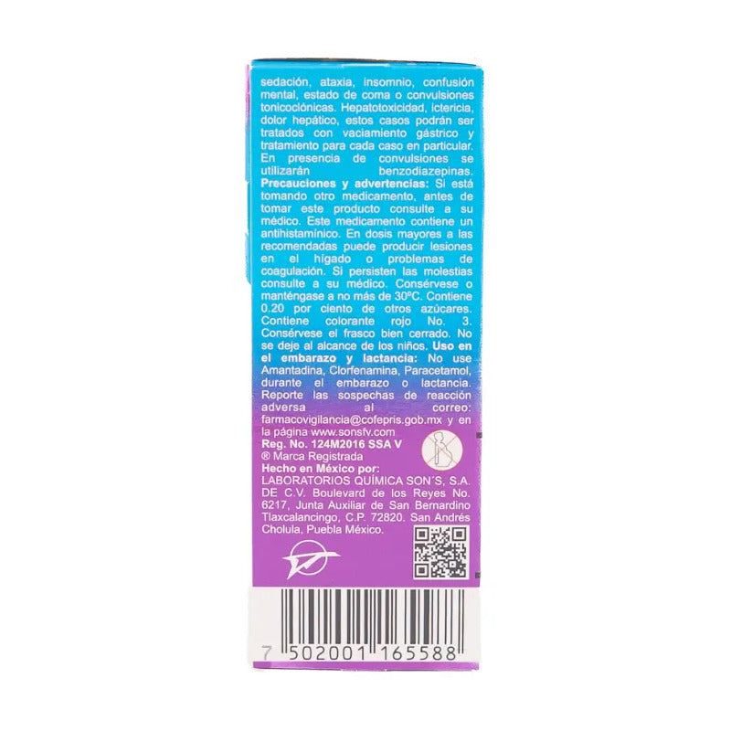 Ampamil Jarabe (amantadina/clorfenamina/paracetamol) 0.5-0.02-3.00 G/100 Ml. Fco. 60 Ml.