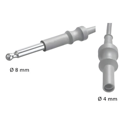 Cable Video Biomedical Delta 3m Plug 8mm Din 4mm Endoscopia Gris