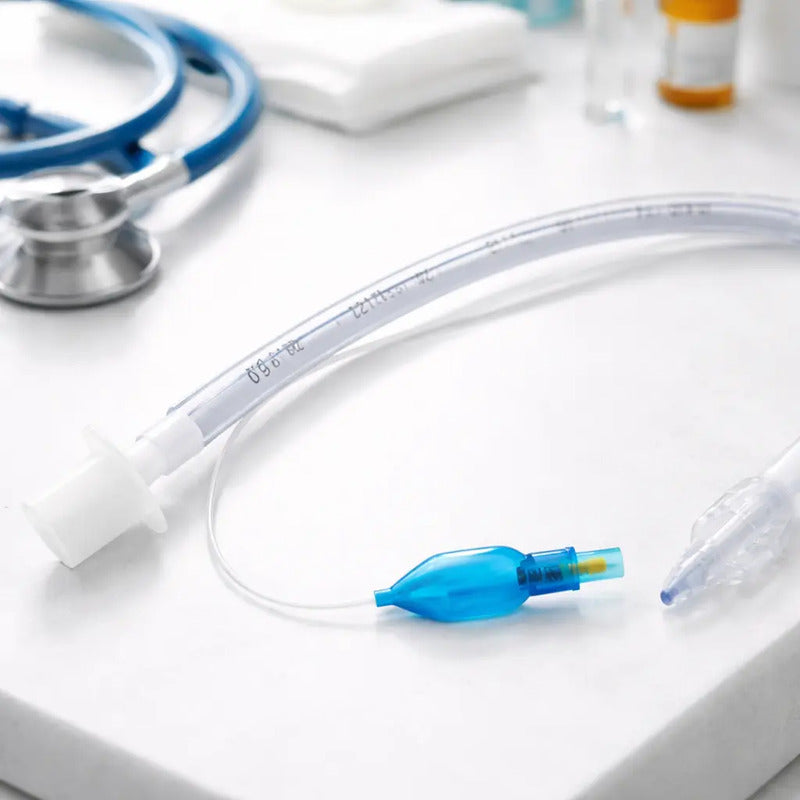 Tubo Endotraqueal Con Globo Con Alma De Acero Medidas Varias 9.0mm