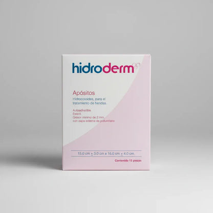 Caja Con 15 Piezas Apósito Hidrocoloide Hidroderm 15x21cm Amarillo