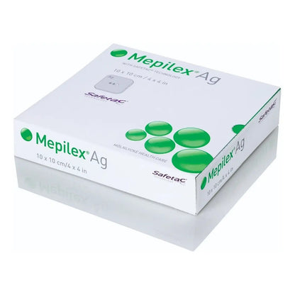 1 Pieza Mepilex Ag 10x10 Cm Mepilex Uso Medico Gris