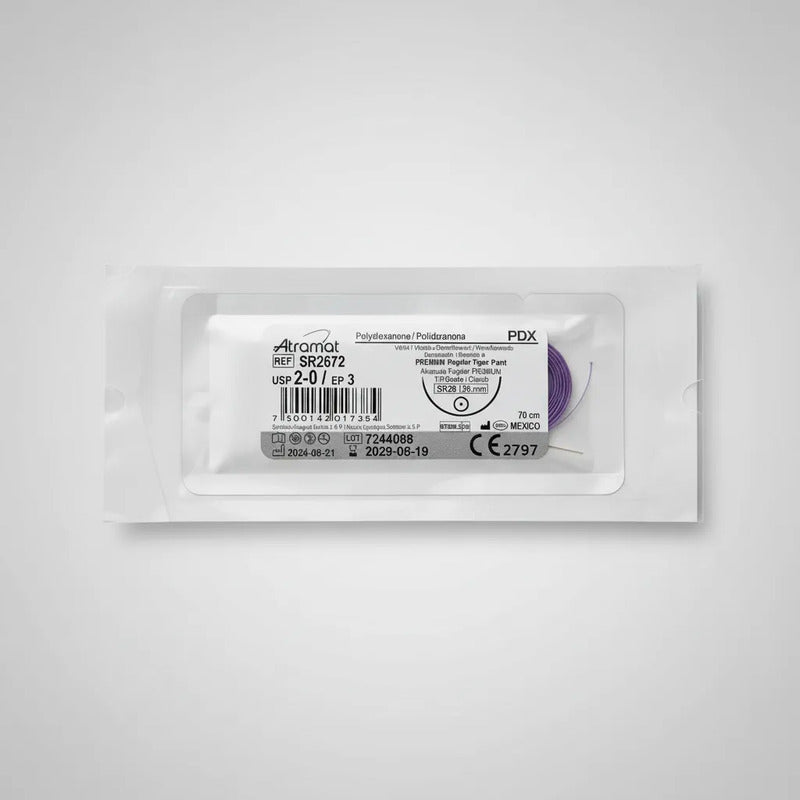 Sutura Pdx 2-0 Redondo 26mm Polidioxanona Pds Atramat Sr2673 Violeta