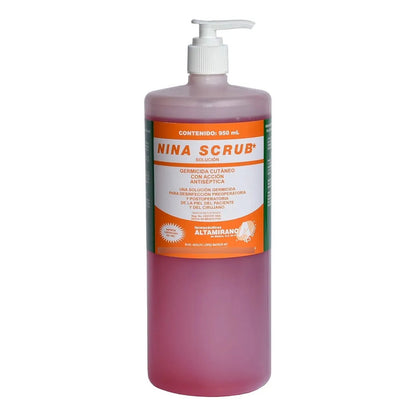 Sol.germicida Ninascrub950ml P/lavado D/manos Pre Quirurgica