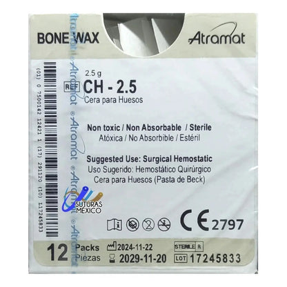 Cera Para Huesos Atramat Ch-2.5 Para Sutura Médica Beige