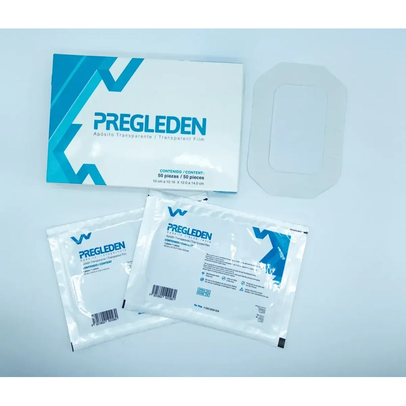 Pack De 15 Apósitos Tipo Tegaderm 10x12cm Transparente Blanco