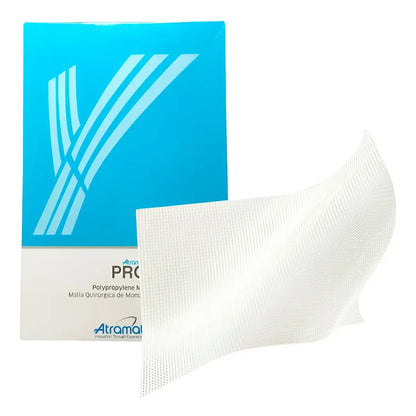 Malla De Polipropileno 30 X 30 Para Hernia Atramat Ref Mp13 Blanco