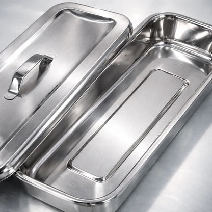 Caja P/esterilizar Instrumental Medico C/tapa20x7.5x4cm