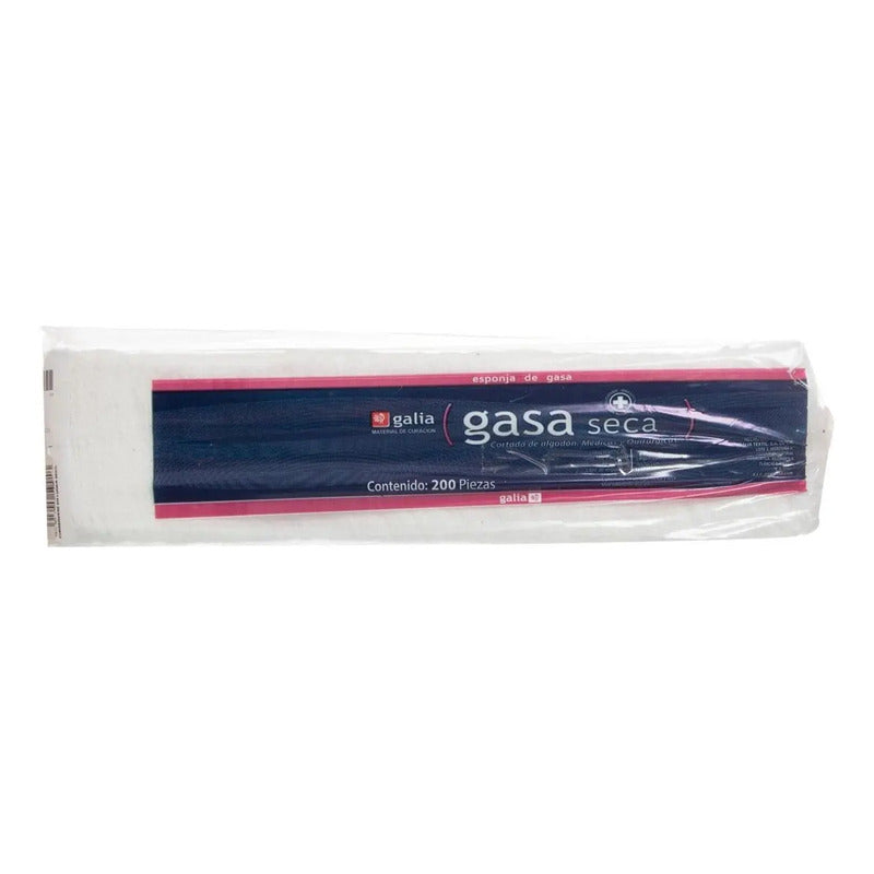 Gasa No Esteril 7x5cm - 200 Piezas - Galia Blanco
