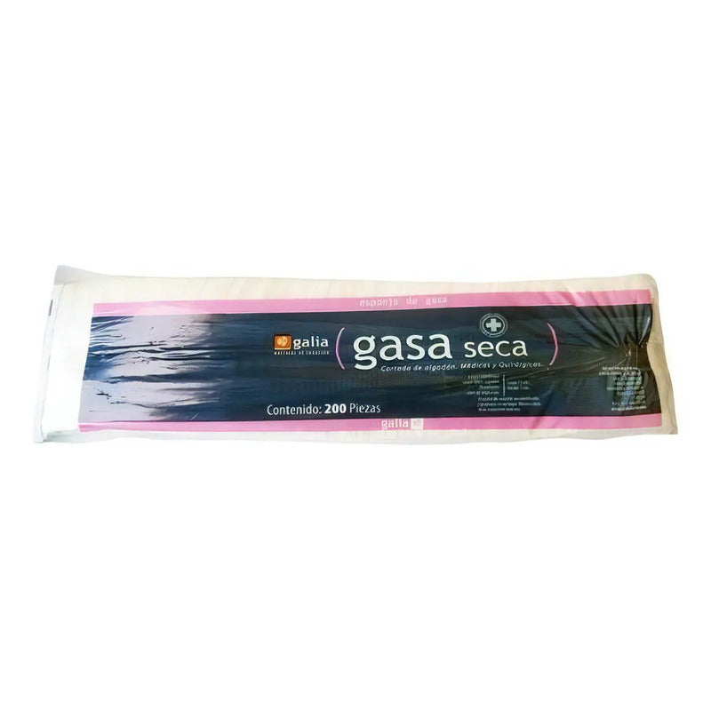 Gasa No Esteril 7x5cm - 200 Piezas - Galia Blanco Blanco
