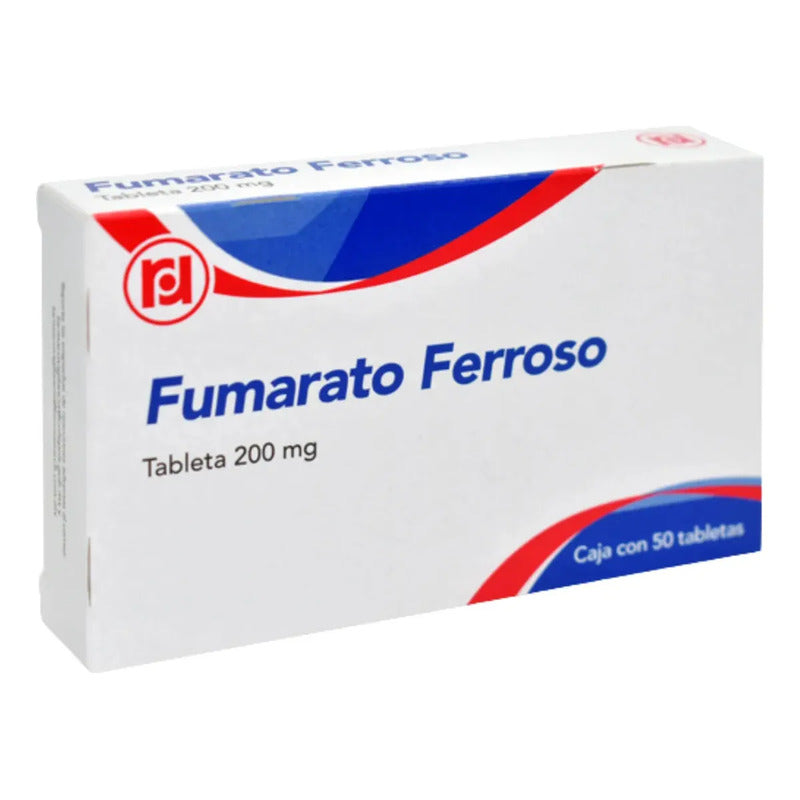 Fumarato Ferroso 200 Mg Caja Con 50 Tabletas Randall