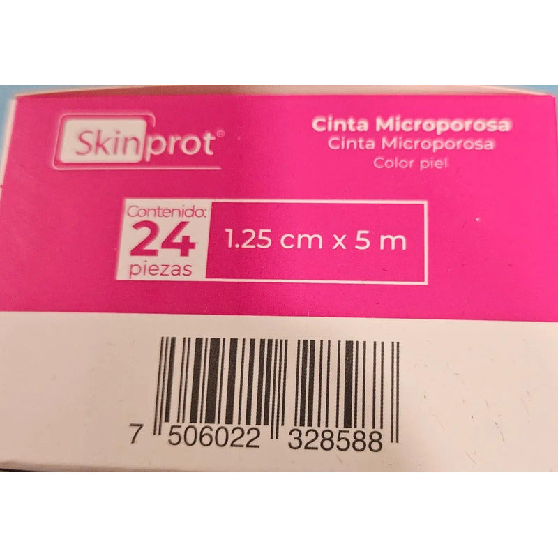 Cinta Tipo Micropore, Microporosa Piel 1/2pul, 1.25cmc/24 Caqui