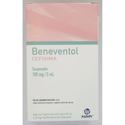 Beneventol Suspensión Oral 100 Mg/5 Ml, 1 Frasco 50 Ml + Jeringa Dosificadora