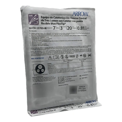 Catéter Venoso Central 7fr X20cm 3 Lumen Arrow Cvc
