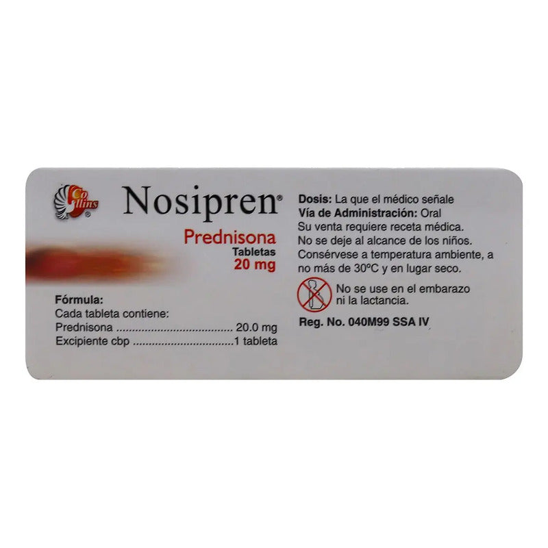 Nosipren C/30 Tabletas De 20 Mg C/u