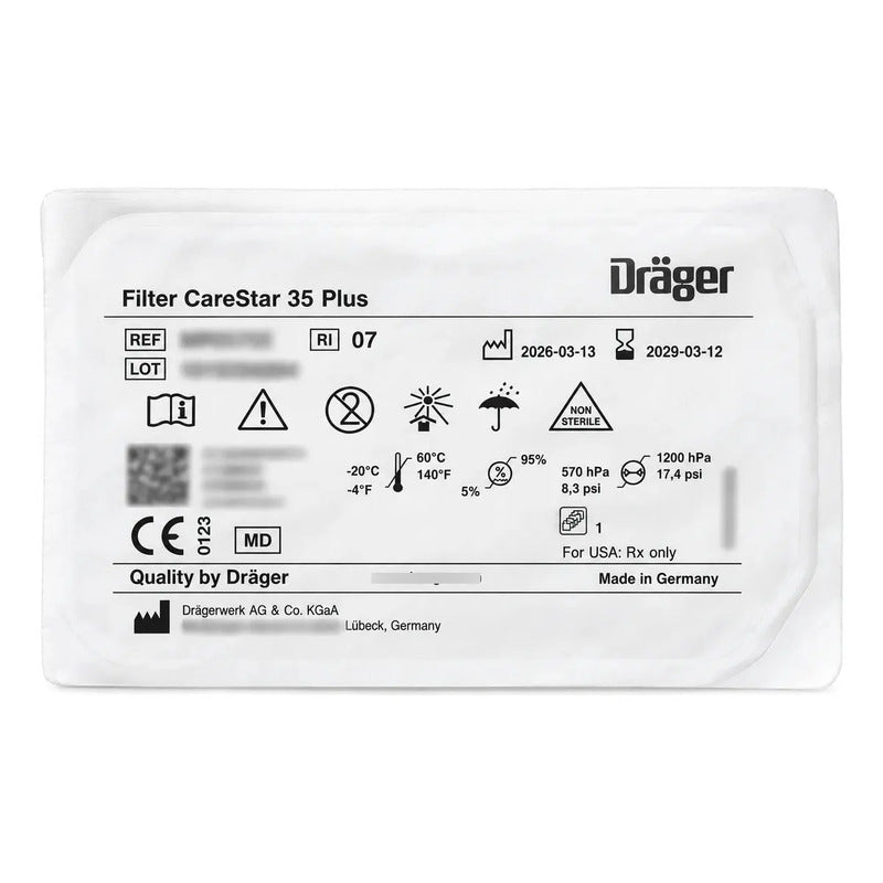 Filtro Respiratorio Dräger Carestar 35 Plus Anestesia
