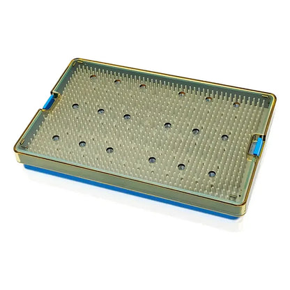 Caja De Esterilización P/instrumentos Orl, Oftalmo, Dental Azul