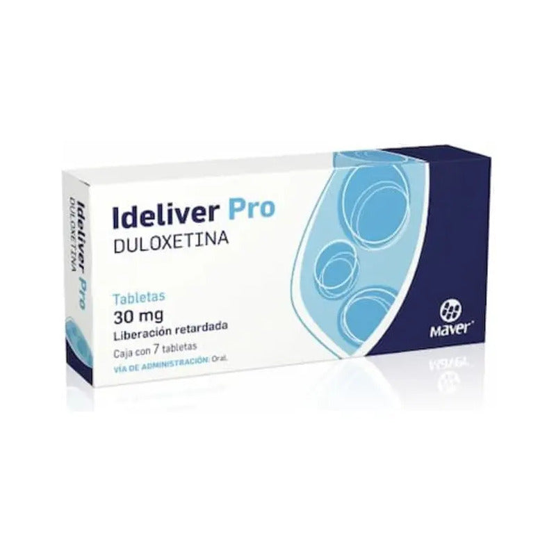 Ideliver Pro Tableta 30 Mg, 7 Tabletas