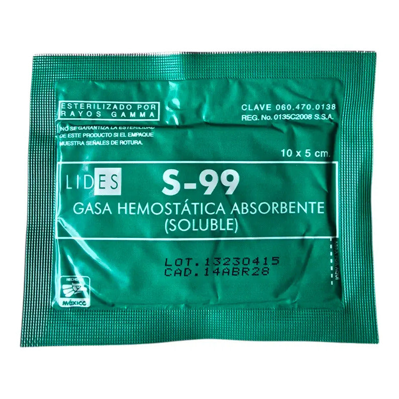 Gasa Hermostatica Absorvente Lides Blanco