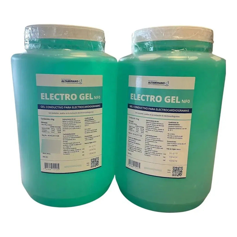2 Gel Conductor Electrogel  Galón Verde Uso Clinico