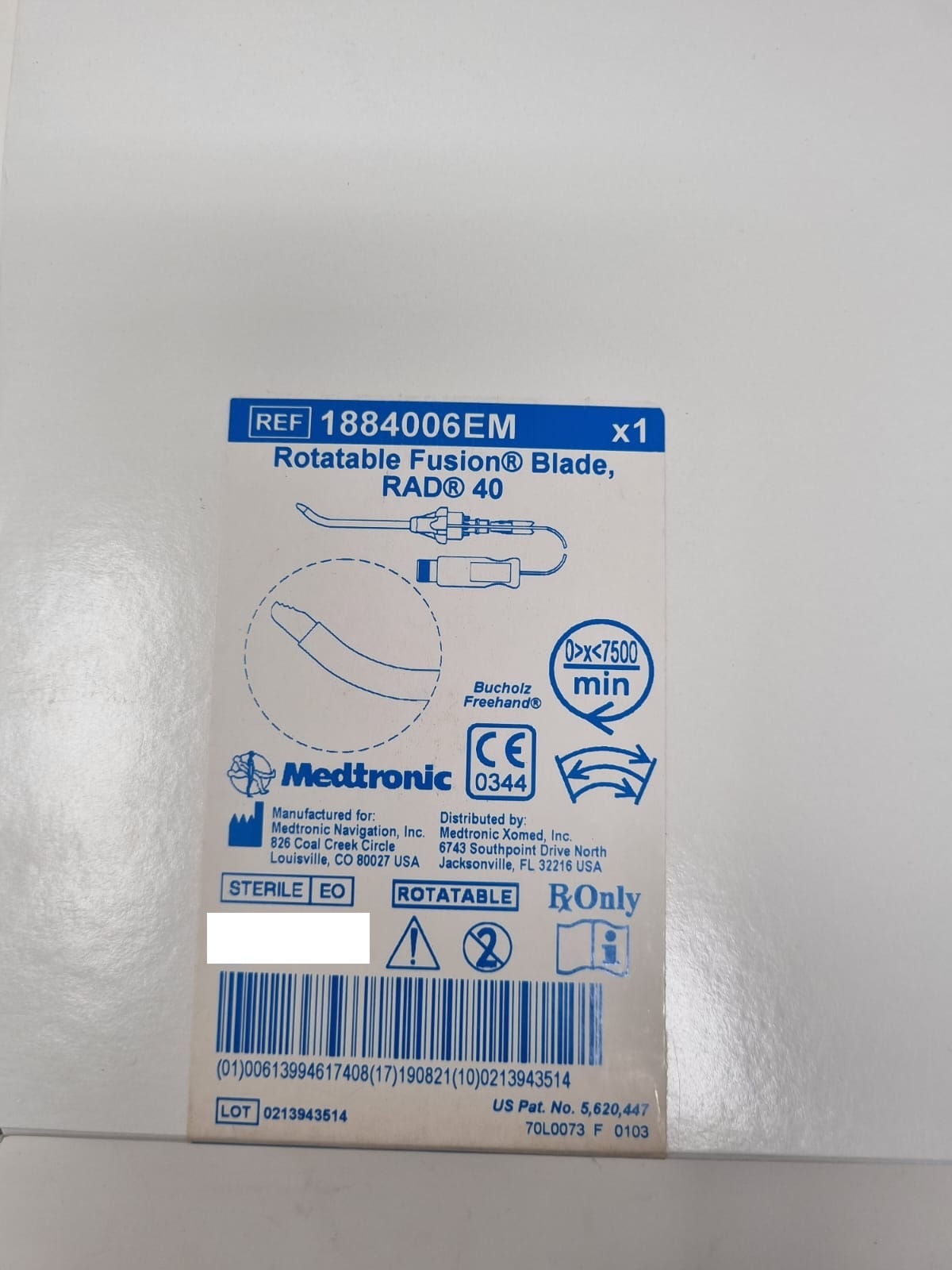 Cuchillas para microdebridador marca medtronic